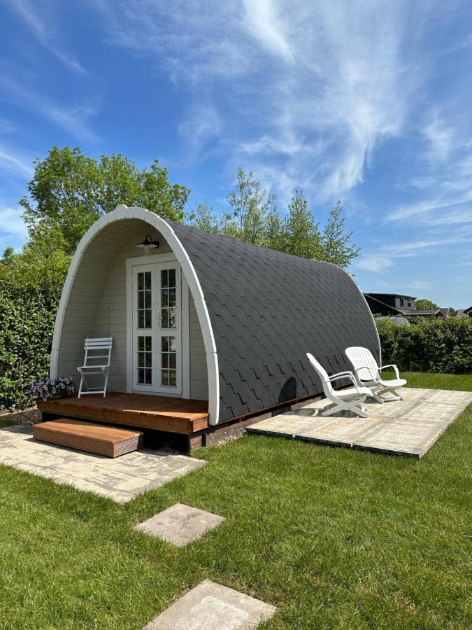 Lodge, Een Super Knus Tiny House, Nabij Vaarwater En Haven! Belt-Schutsloot エクステリア 写真